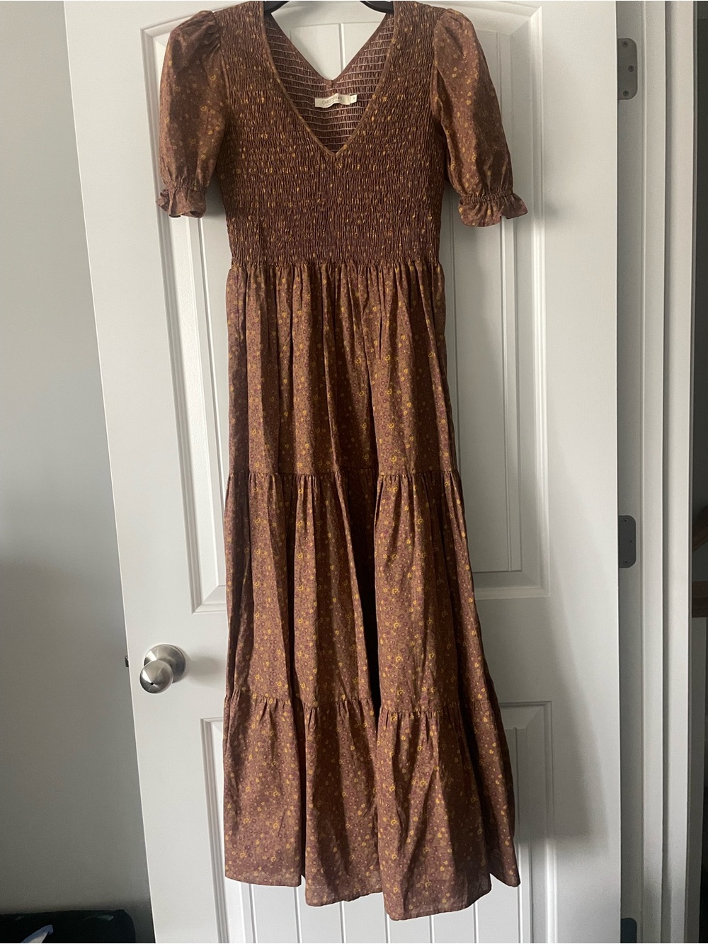 Christy Dawn The Brooklyn Dress in Magenta Blooming Vine Size S - Picture 2 of 9